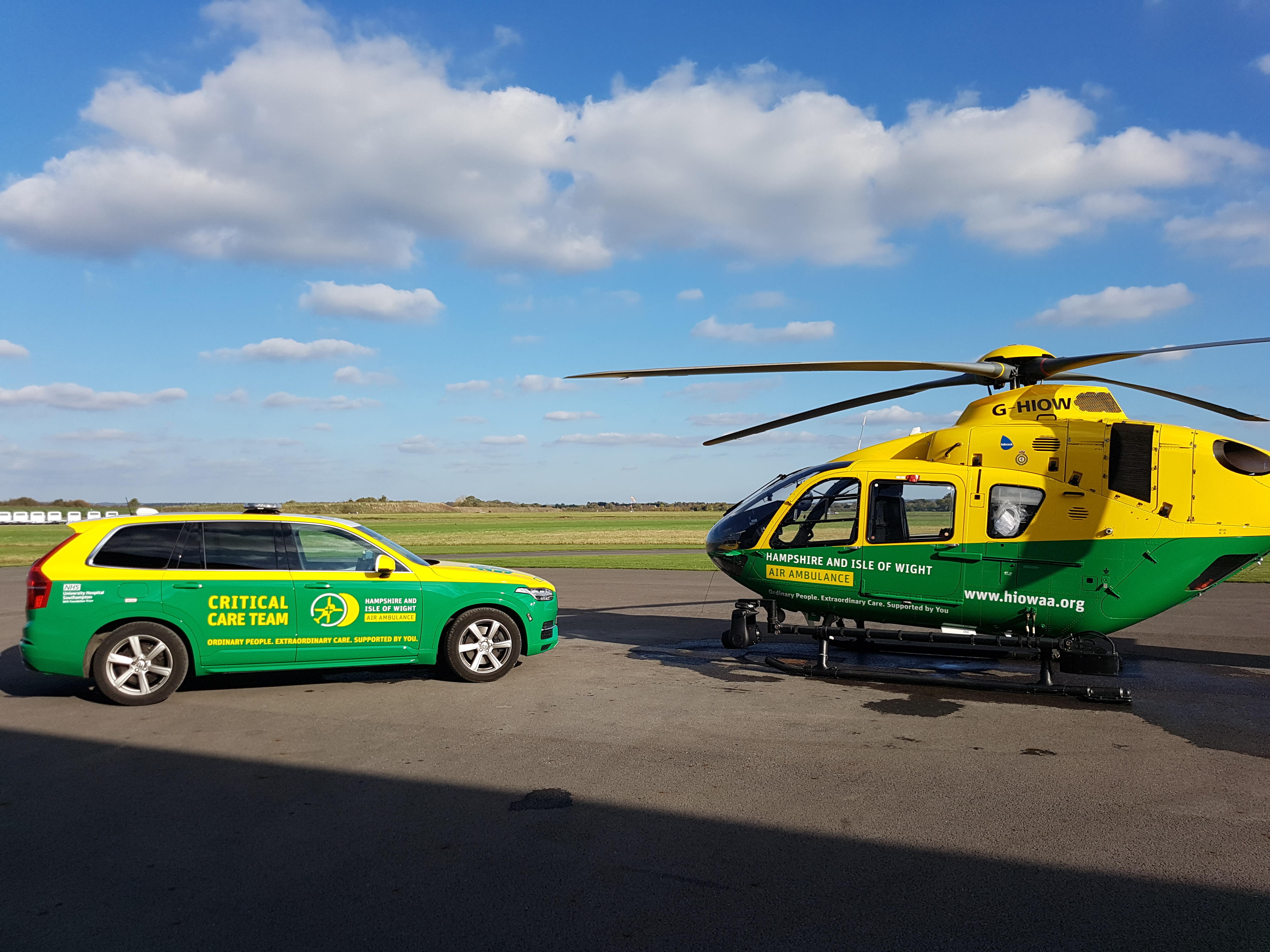 The Critical Care Team Vehicle Hampshire and Isle of Wight Air Ambulance