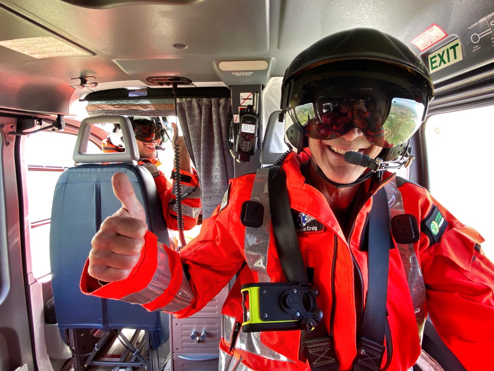 Crew thumbs up