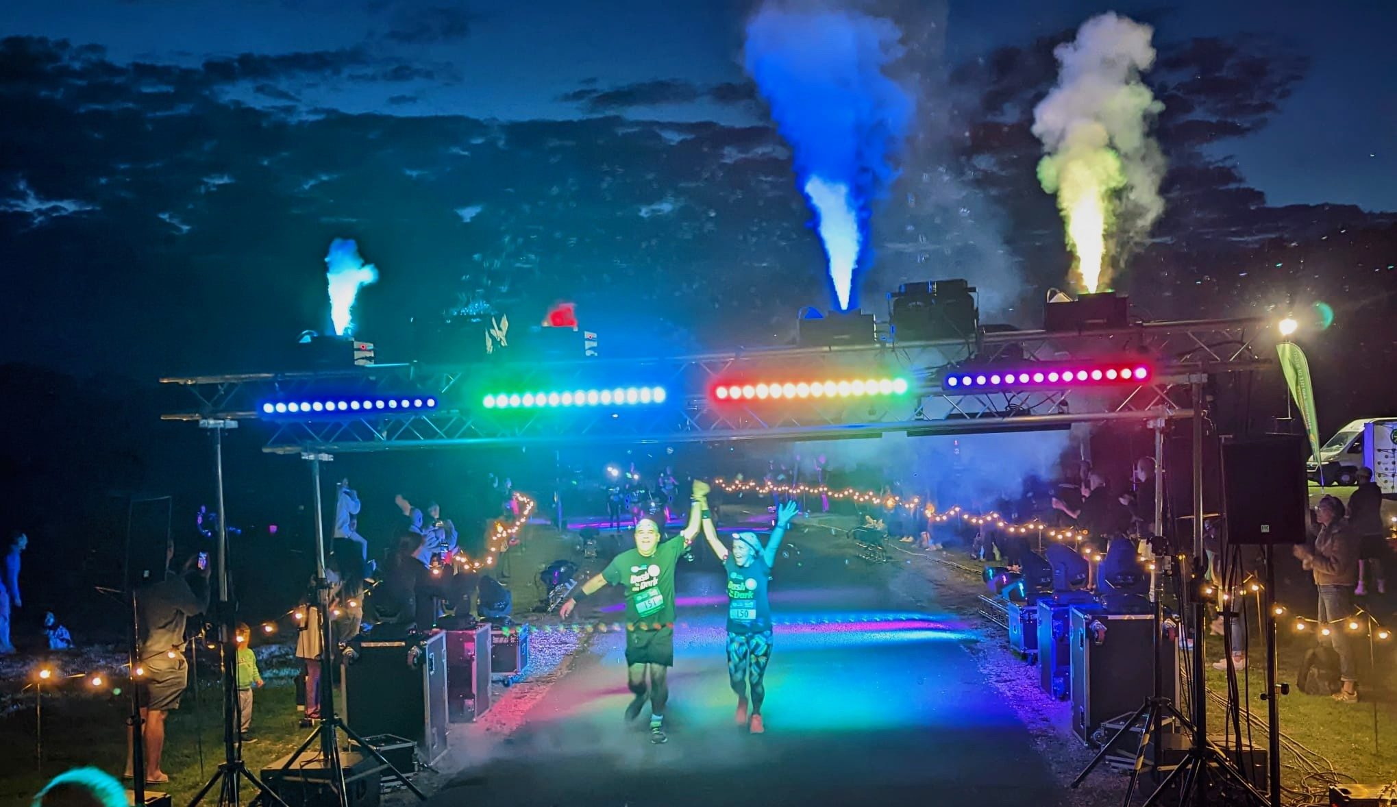 Dash 2022 finish line celebrations Hampshire and Isle of Wight Air