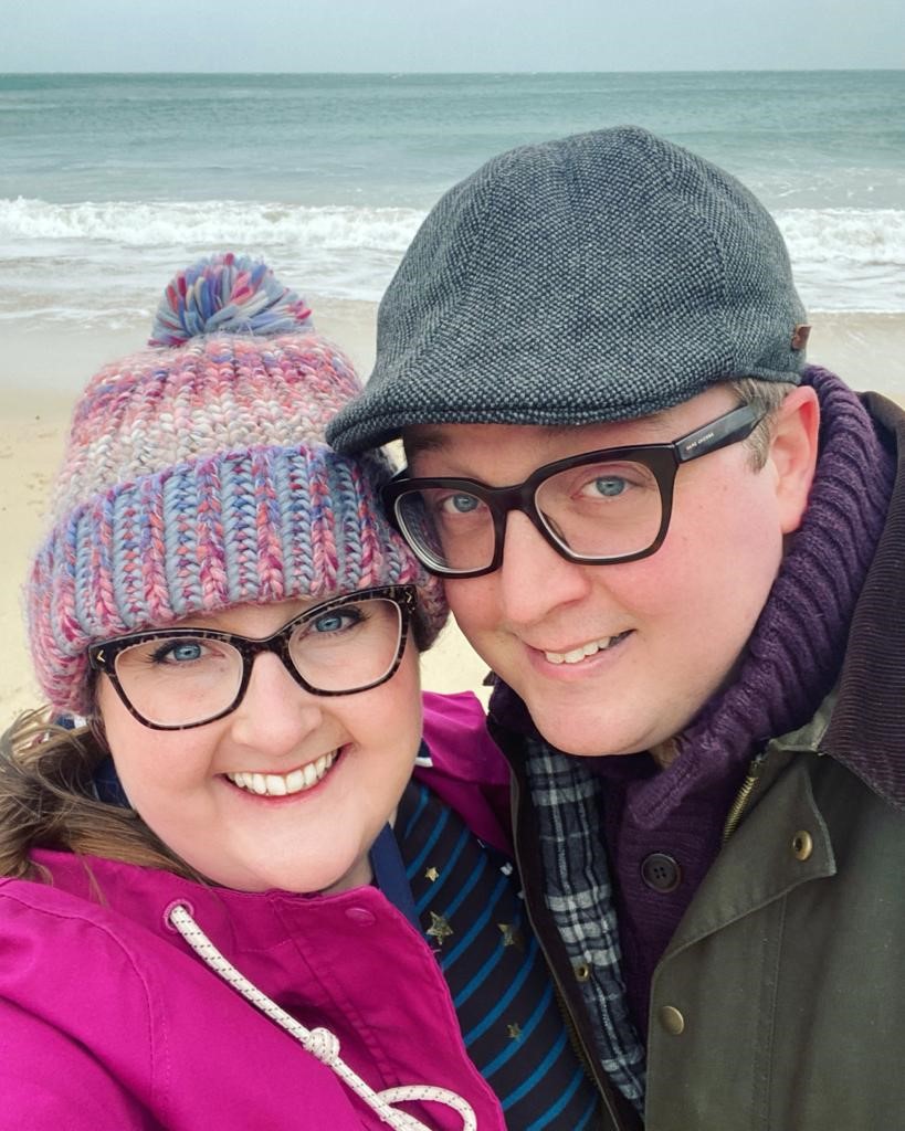 Sophie and Thomas at the beach