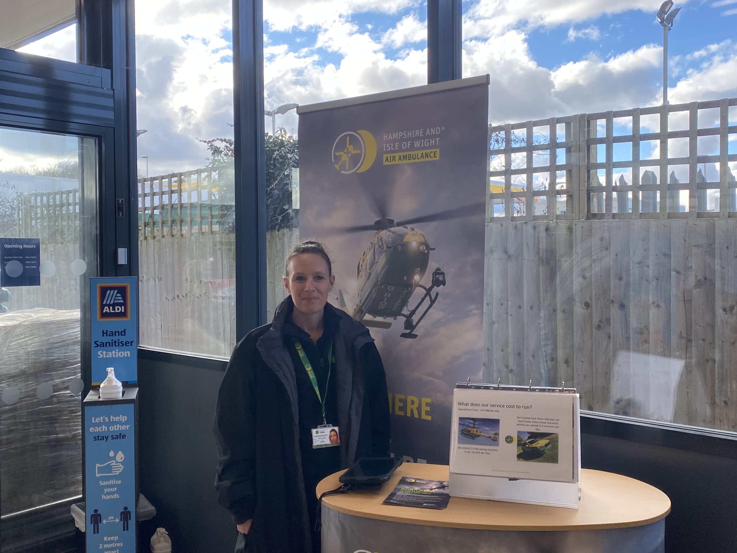 LFS face-to-face fundraiser working in a supermarket 
