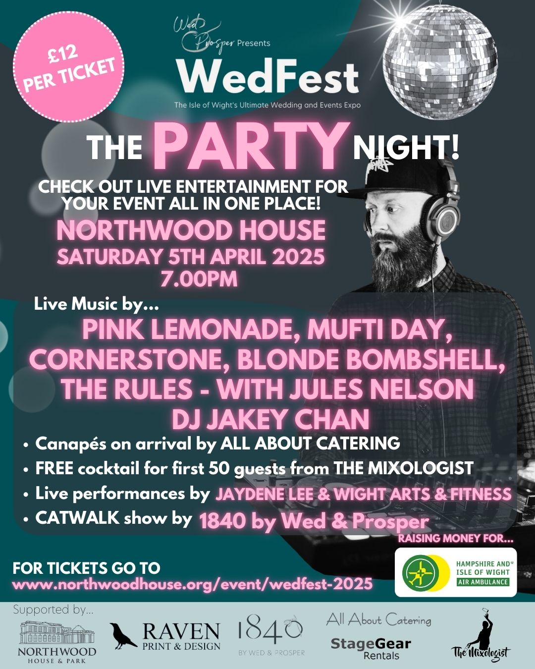 Poster for The Party Night event