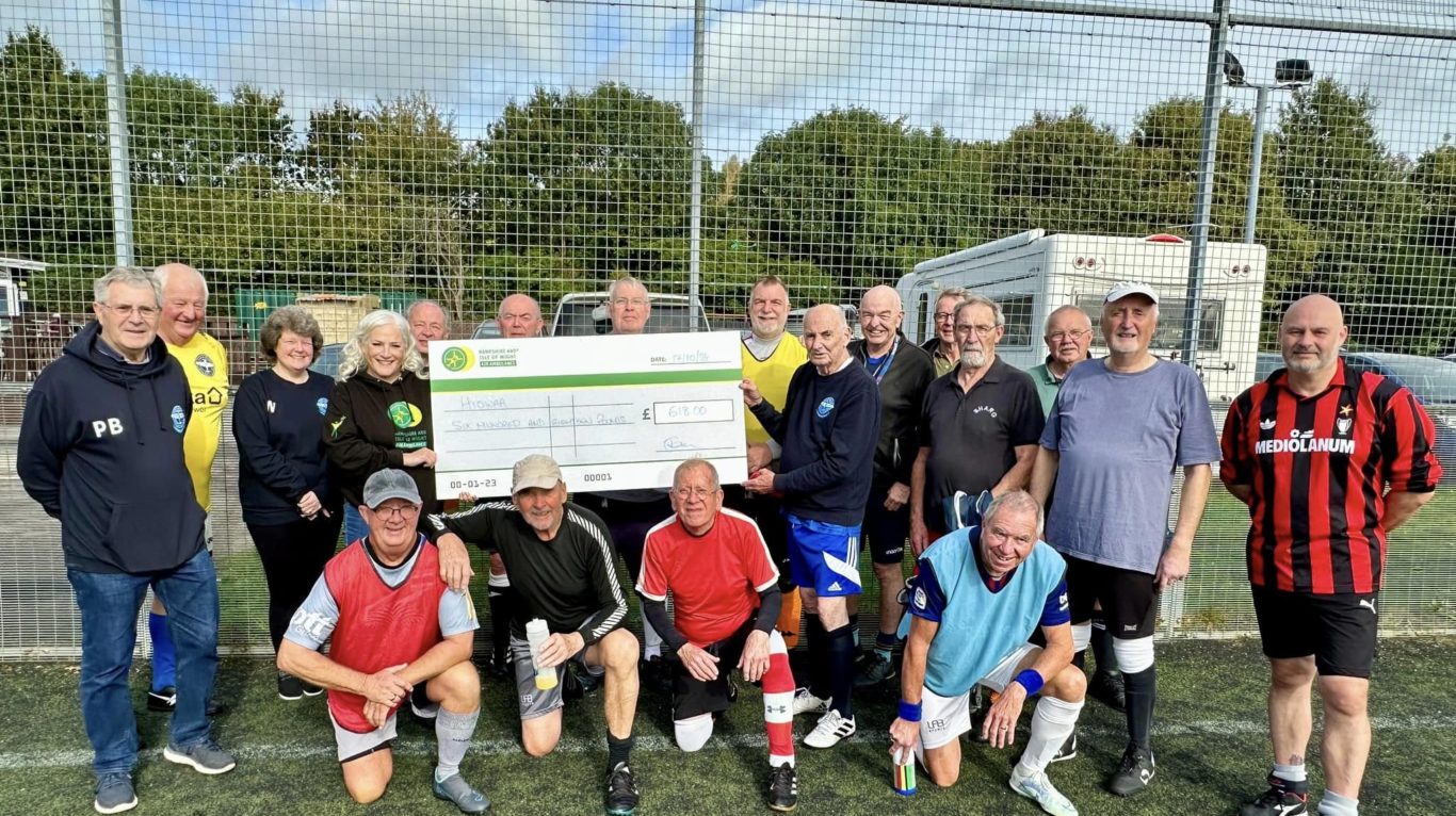 Walking Footballers take fundraising in their stride | Hampshire and ...