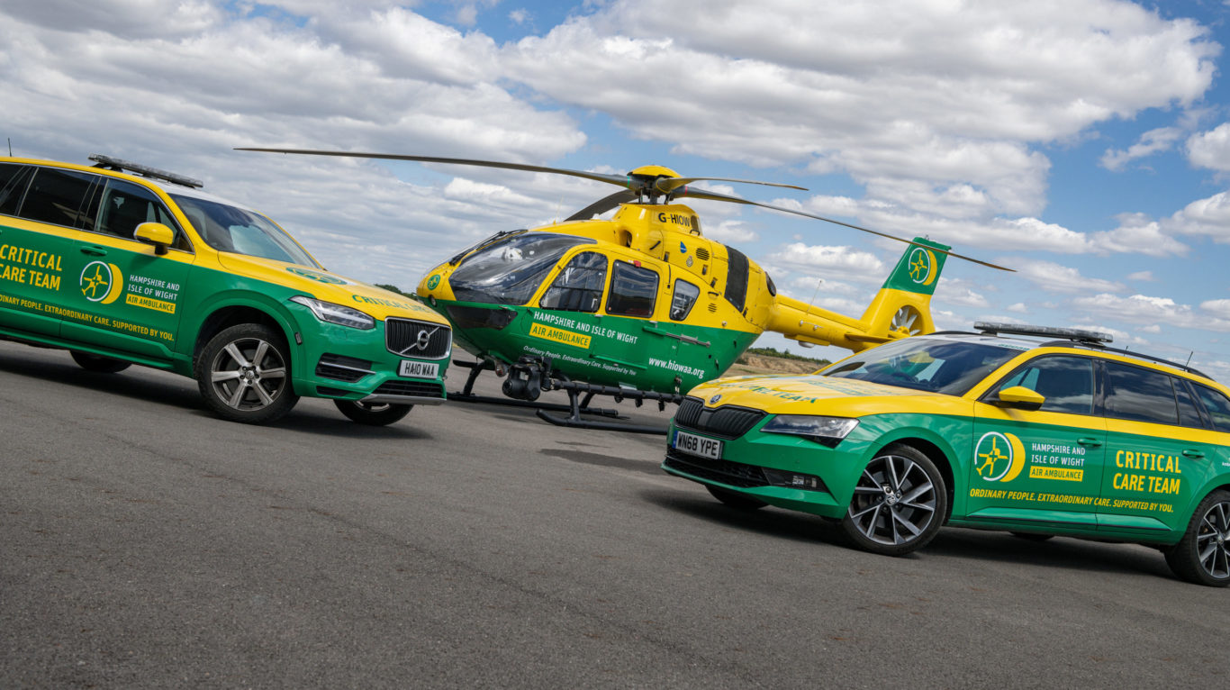Critical Care Paramedic car launch Hampshire and Isle of Wight Air